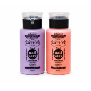 Лакочистител Cotton Line Nail Care 3 in 1 с помпа 200 мл